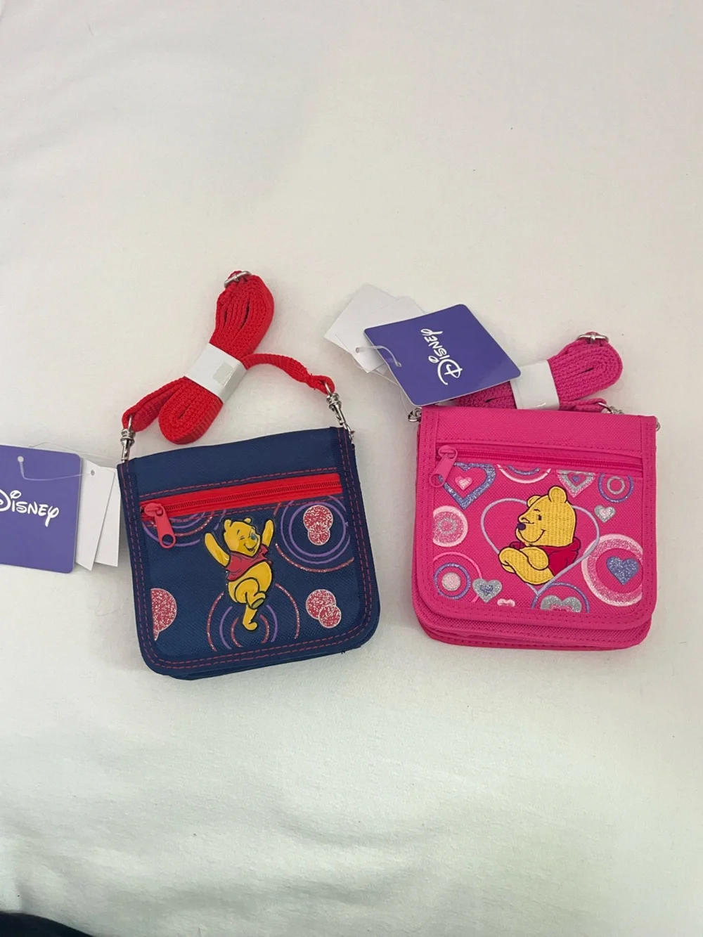 Vintage Disney Kids Winnie the Pooh Crossbody Wallets Y2K Deadstock